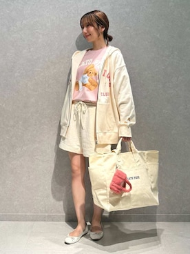 「アイテム（ルームウェア）」を使った、gelato piqueさん（レディース・156cm）の夏コーディネート