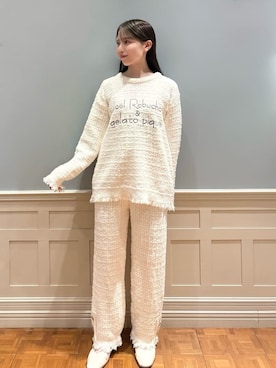 「アイテム（ルームウェア/パジャマ）」を使った、gelato piqueさん（レディース・161cm）の秋コーディネート