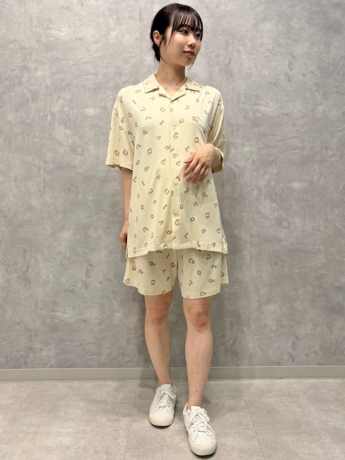 セール】【HOMME】レオパード総柄シャツ（ルームウェア/パジャマ