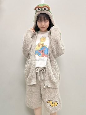 「アイテム（ルームウェア）」を使った、gelato piqueさん（レディース・161cm）の冬コーディネート