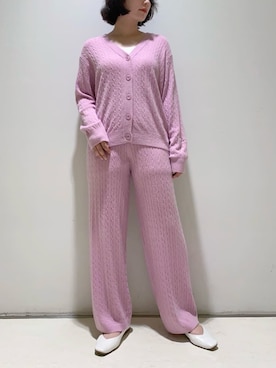 「アイテム（ルームウェア）」を使った、gelato piqueさん（レディース・155cm）の春コーディネート