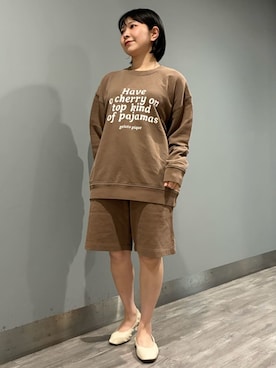 「アイテム（ルームウェア）」を使った、gelato piqueさん（レディース・153cm）の秋コーディネート