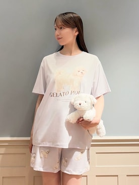 「アイテム（雑貨/ホビー、ホワイト系）」を使った、gelato piqueさん（レディース・161cm）の夏コーディネート