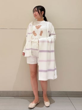 「アイテム（ブランケット）」を使った、gelato piqueさん（レディース・158cm）の春コーディネート