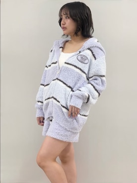 「アイテム（ルームウェア、ブルー系）」を使った、gelato piqueさん（レディース・157cm）の秋コーディネート