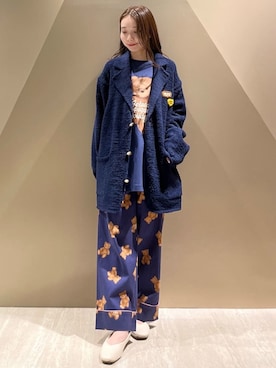 「アイテム（ルームウェア）」を使った、gelato piqueさん（レディース・150cm）の秋コーディネート