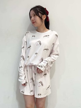 「アイテム（ルームウェア/パジャマ）」を使った、gelato piqueさん（レディース・158cm）の秋コーディネート