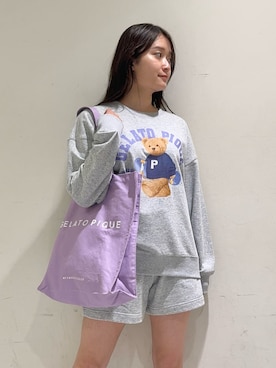 「アイテム（ルームウェア）」を使った、gelato piqueさん（レディース・160cm）の夏コーディネート