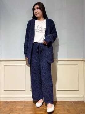 「アイテム（ルームウェア/パジャマ、ホワイト系）」を使った、gelato piqueさん（レディース・158cm）の秋コーディネート