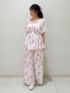 「アイテム（ルームウェア）」を使った、gelato piqueさん（レディース・151cm）の春コーディネート