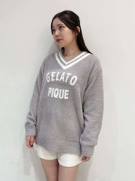 「アイテム（ルームウェア）」を使った、gelato piqueさん（レディース・158cm）の秋コーディネート