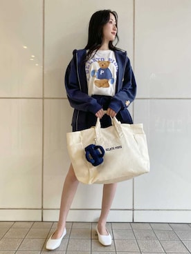 「アイテム（ポーチ）」を使った、gelato piqueさん（レディース・163cm）の夏コーディネート