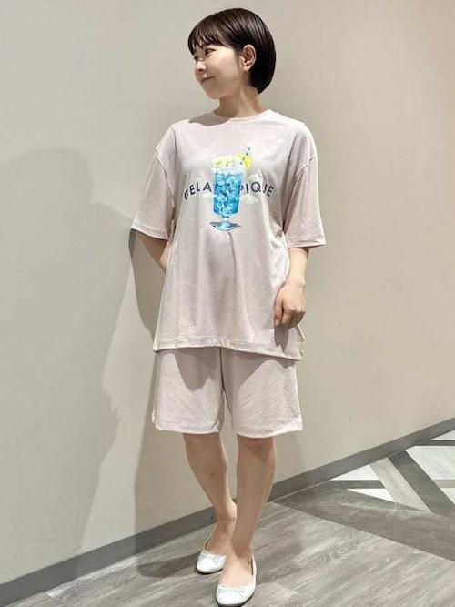 セール】【HOMME】【接触冷感】レーヨンアイスクリームソーダT