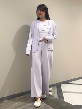 「アイテム（ルームウェア）」を使った、gelato piqueさん（レディース・165cm）の春コーディネート