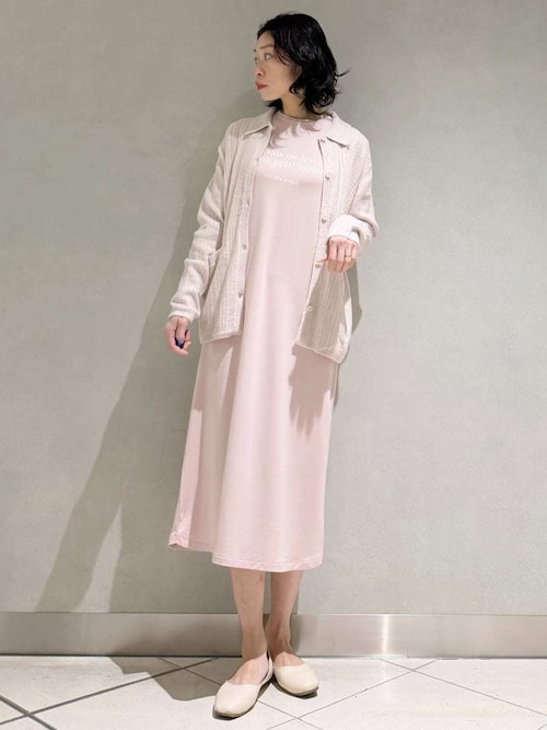 インレイロゴワンピース（ルームワンピース）｜gelato pique