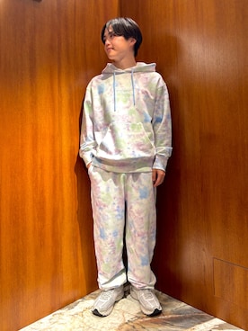 「アイテム（ルームウェア/パジャマ）」を使った、gelato piqueさん（メンズ・163cm）の冬コーディネート