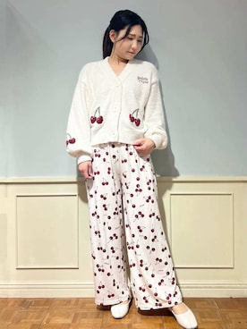 「アイテム（ルームウェア/パジャマ）」を使った、gelato piqueさん（レディース・158cm）の冬コーディネート