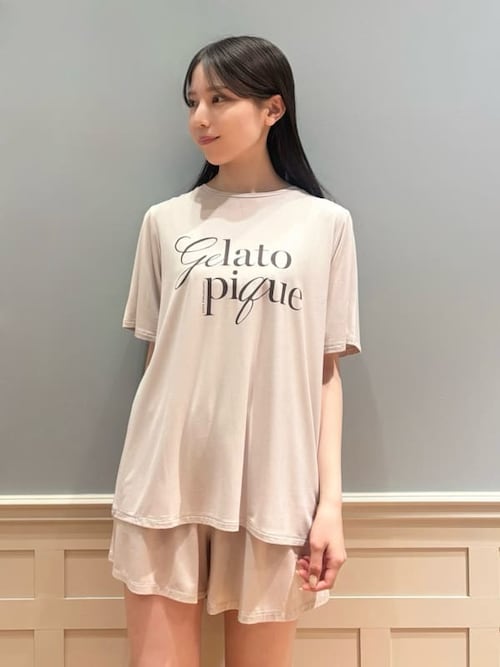 【即日発送】ルームウェア　gelatopiqué 半袖半ズボン セール】【HOMME】【接触冷感】レーヨン夏祭りプリントTシャツ