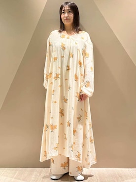 「アイテム（ルームウェア、オレンジ系）」を使った、gelato piqueさん（レディース・165cm）の秋コーディネート