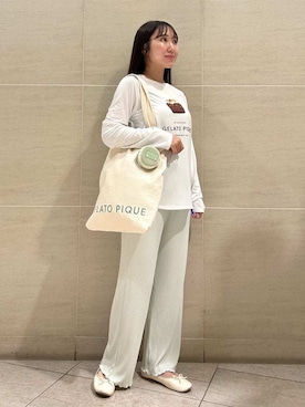 「アイテム（ポーチ）」を使った、gelato piqueさん（レディース・158cm）の秋コーディネート