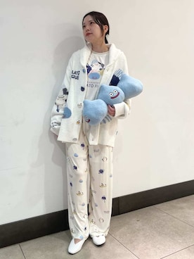 「アイテム（ルームウェア）」を使った、gelato piqueさん（レディース・158cm）の秋コーディネート