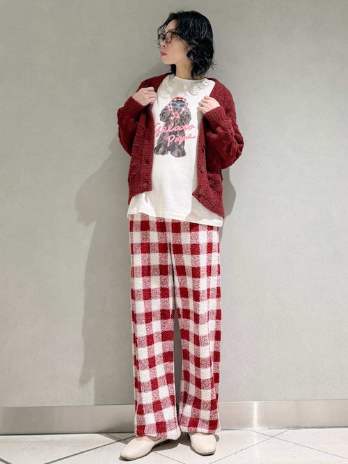 セール】柄編みカーディガン（ルームウェア/パジャマ）｜gelato pique