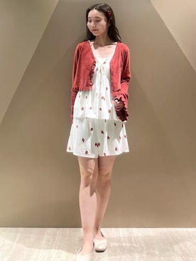 「アイテム（その他ルームウェア、レッド系）」を使った、gelato piqueさん（レディース・150cm）の夏コーディネート