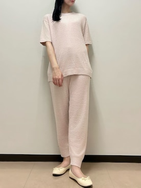 「アイテム（ルームウェア）」を使った、gelato piqueさん（レディース・163cm）の秋コーディネート