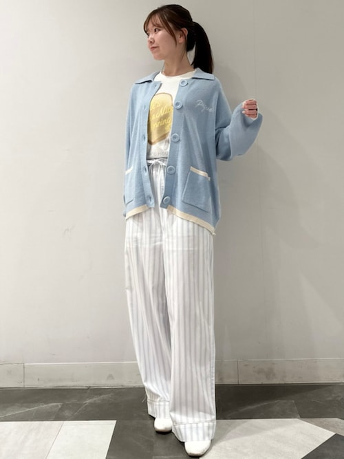 GELATOPIQUEアイボリー ロングカーディガンと サテンルームウェアセット セール】サテンロングパンツ（ルームウェア/パジャマ）｜gelato