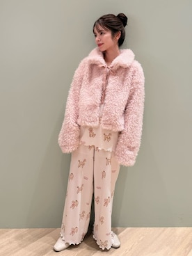 「アイテム（ルームウェア/パジャマ）」を使った、gelato piqueさん（レディース・156cm）の冬コーディネート