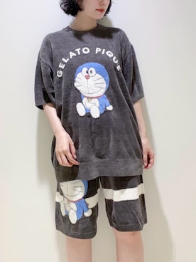 「アイテム（ルームウェア）」を使った、gelato piqueさん（レディース・155cm）の夏コーディネート