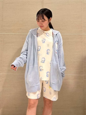 「アイテム（ルームウェア/パジャマ）」を使った、gelato piqueさん（レディース・158cm）の秋コーディネート