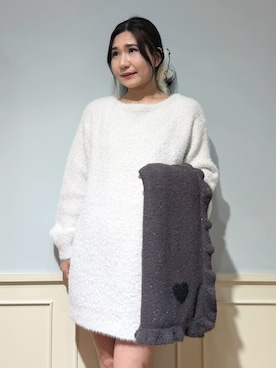 「アイテム（ルームウェア/パジャマ、ホワイト系）」を使った、gelato piqueさん（レディース・158cm）の秋コーディネート