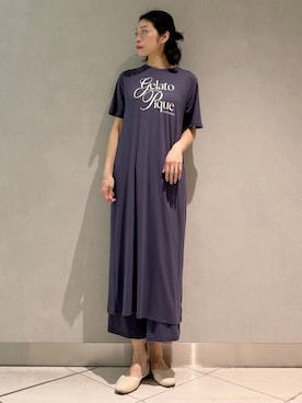 「アイテム（ルームウェア）」を使った、gelato piqueさん（レディース・168cm）の春コーディネート