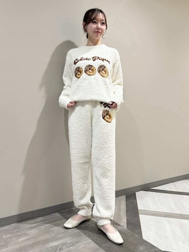 「アイテム（ルームウェア/パジャマ）」を使った、gelato piqueさん（レディース・158cm）の冬コーディネート