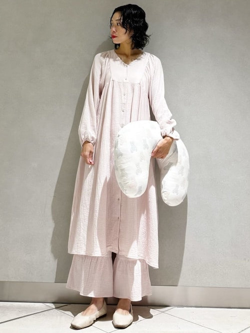 マタニティガーゼワンピース（ルームウェア/パジャマ）｜gelato