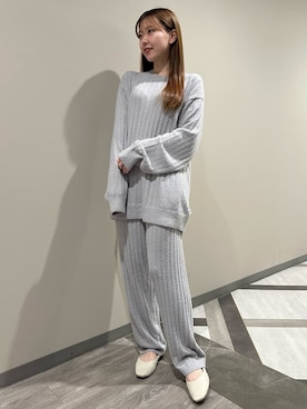 「アイテム（ルームウェア、グレー系）」を使った、gelato piqueさん（レディース・158cm）の秋コーディネート