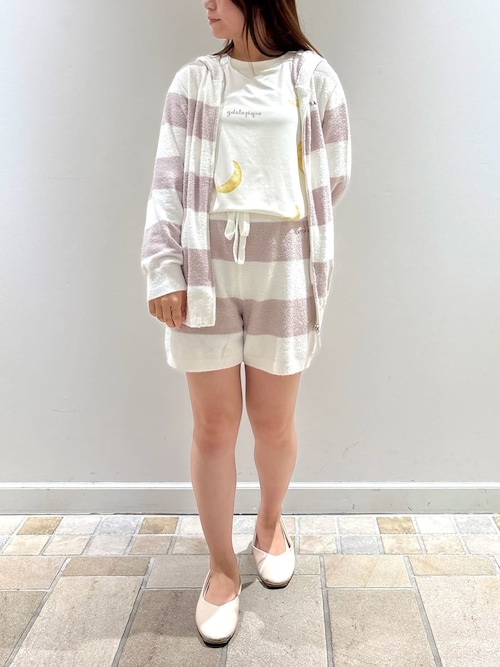 スムーズィー2ボーダーショートパンツ（ルームウェア/パジャマ