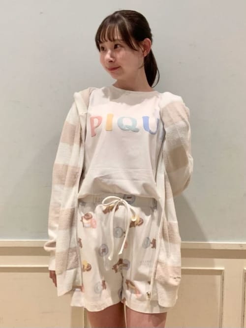 ドーナツベア柄ショートパンツ（ルームウェア/パジャマ