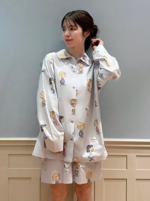 セール】【PEANUTS】総柄ショートパンツ（ルームウェア/パジャマ