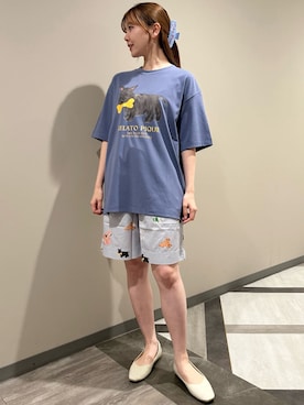 「アイテム（ルームウェア/パジャマ）」を使った、gelato piqueさん（レディース・158cm）の夏コーディネート