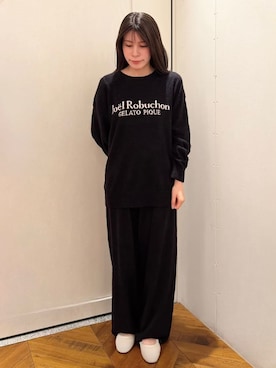 「アイテム（ルームウェア、ブラック系）」を使った、gelato piqueさん（レディース・151cm）の秋コーディネート
