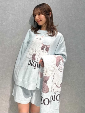 「アイテム（ブランケット）」を使った、gelato piqueさん（レディース・156cm）の冬コーディネート