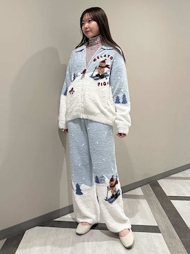 「アイテム（ルームウェア）」を使った、gelato piqueさん（レディース・158cm）の秋コーディネート