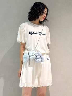 「アイテム（ポーチ）」を使った、gelato piqueさん（レディース・168cm）の夏コーディネート