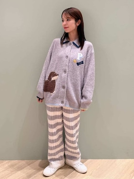 「アイテム（ルームウェア/パジャマ）」を使った、gelato piqueさん（レディース・156cm）の秋コーディネート