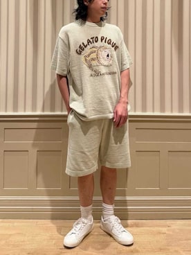 「アイテム（ルームウェア）」を使った、gelato piqueさん（メンズ・170cm）の夏コーディネート
