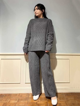 「アイテム（ルームウェア/パジャマ）」を使った、gelato piqueさん（レディース・158cm）の冬コーディネート