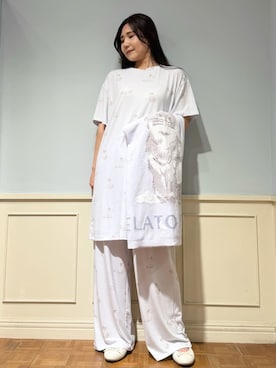 「アイテム（インテリア）」を使った、gelato piqueさん（レディース・158cm）の夏コーディネート