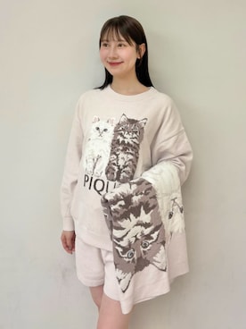 「アイテム（ブランケット）」を使った、gelato piqueさん（レディース・165cm）の秋コーディネート